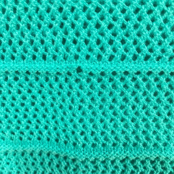 H by Halston Turquoise Pullover Knit Short Sleeve Boat Neck Sweater, Size M, NEW - Picture 12 of 12